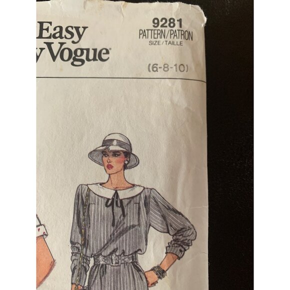 Vogue Misses Dress Sewing Pattern 9281 Sz 6 - 10 - Uncut - Picture 4 of 9